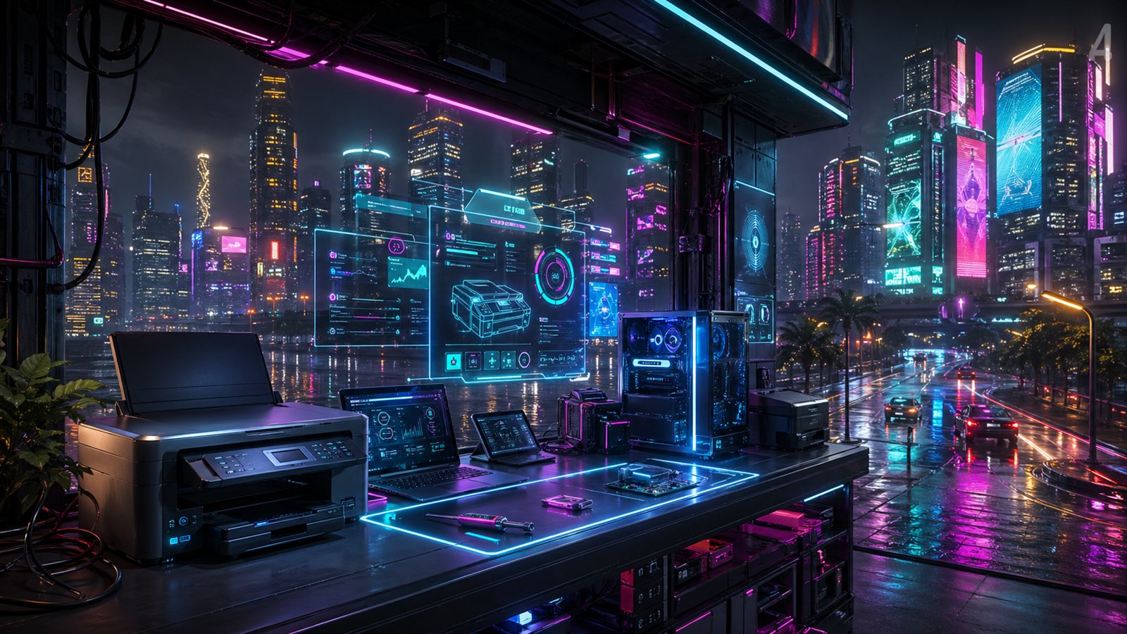 Central futurista de suporte técnico do Rei da Informática VIP